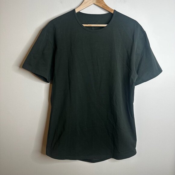 BYLT Shirt Mens Large Green Premium Basics Drop Cut Lux Soft Short Sleeve Tee - Picture 1 of 10